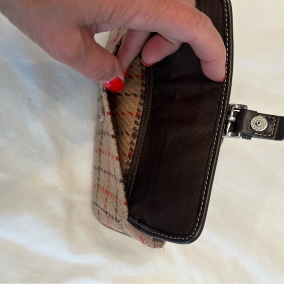 Coach Plaid Wristlet - Picture 3 of 3